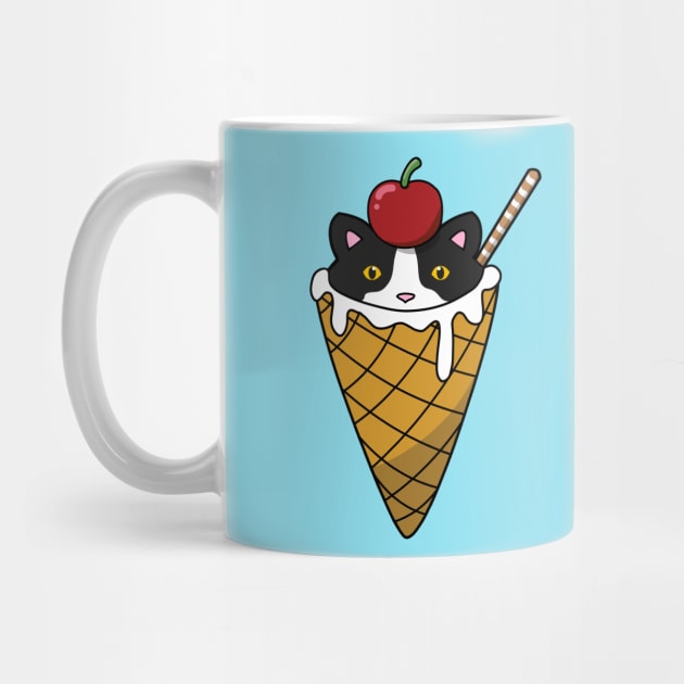 Vanilla Ice Cream Cat by Purrfect